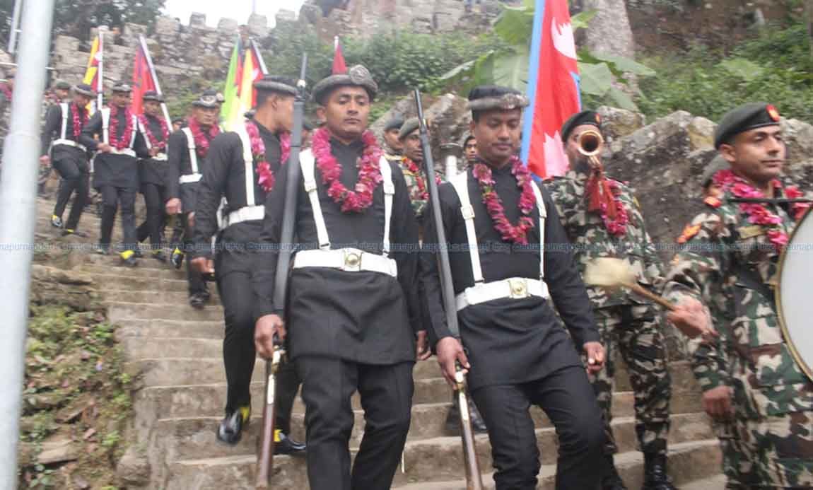 राष्ट्रिय एकता दिवसमा गोरखादेखि काठमाडौँसम्म सेनाको पदयात्रा